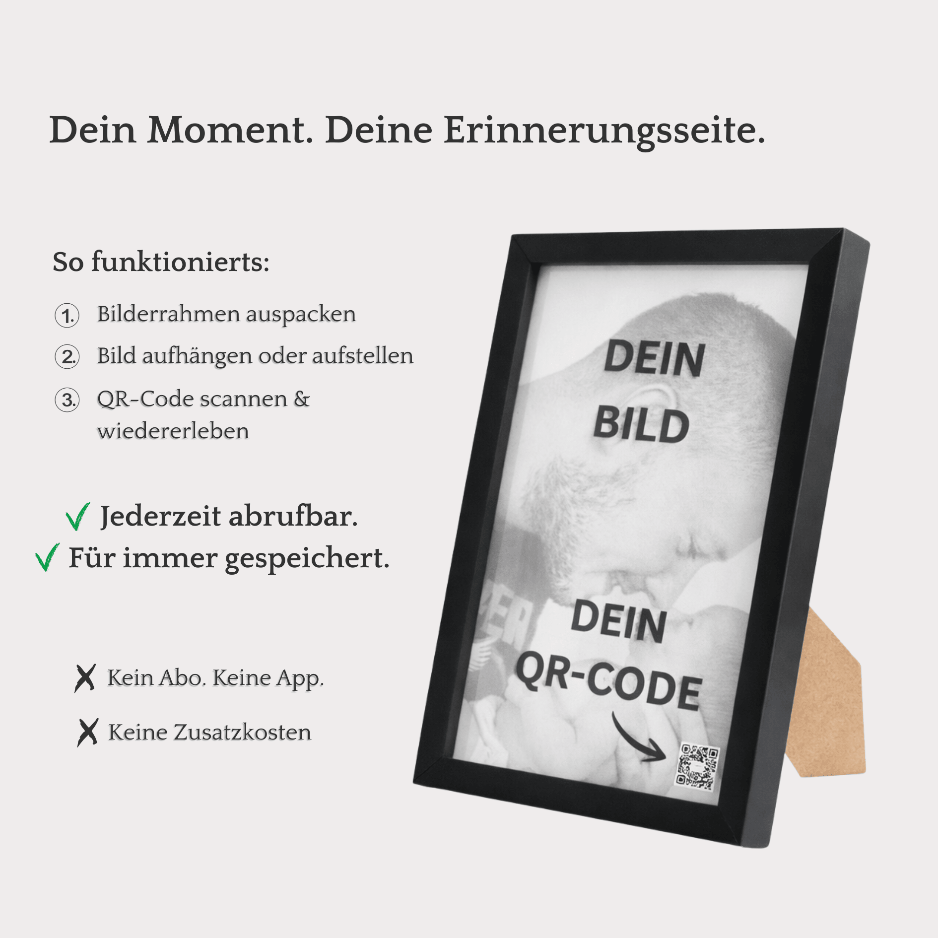Dein Moment, deine Erinnerungsseite