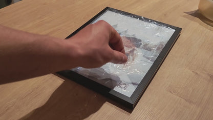 MemoryFrame A4 schwarz – personalisierter Bilderrahmen für besondere Momente
