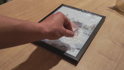 MemoryFrame A4 schwarz – personalisierter Bilderrahmen für besondere Momente